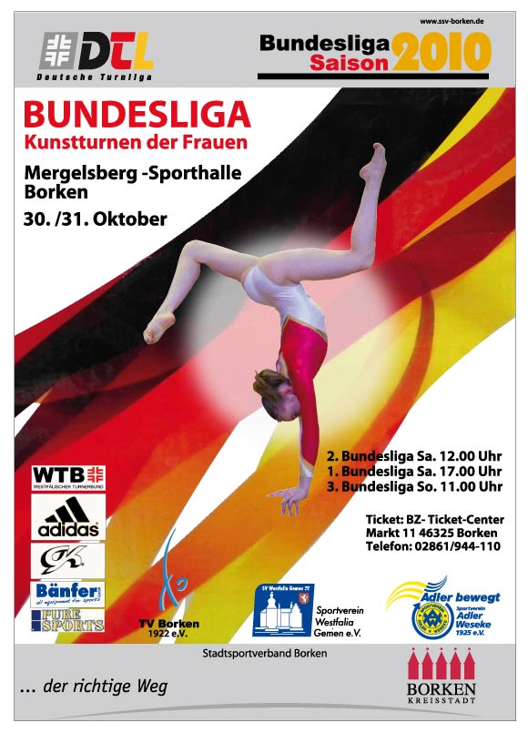 Veranstaltungs-Plakat des SG Borken 30. und 31. Oktober 2010