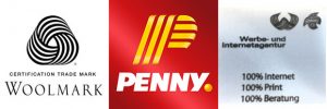 Penny-Aldi Süd-Persiflage mit 3D-Wollsiegel-Optik